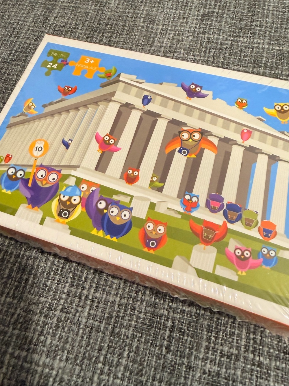 Toddler 24 pc Colorful Owl Puzzle Box - Multicolor